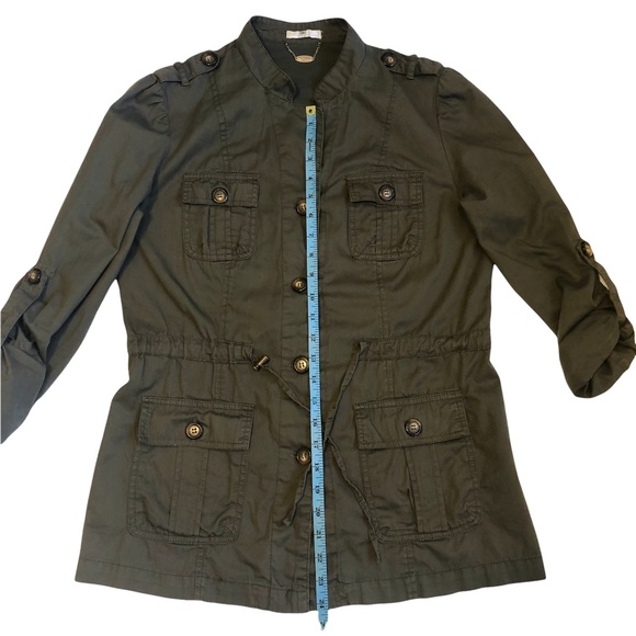 Fashion Army Green Army Jacket 100% Cotton - Picture 13 of 13